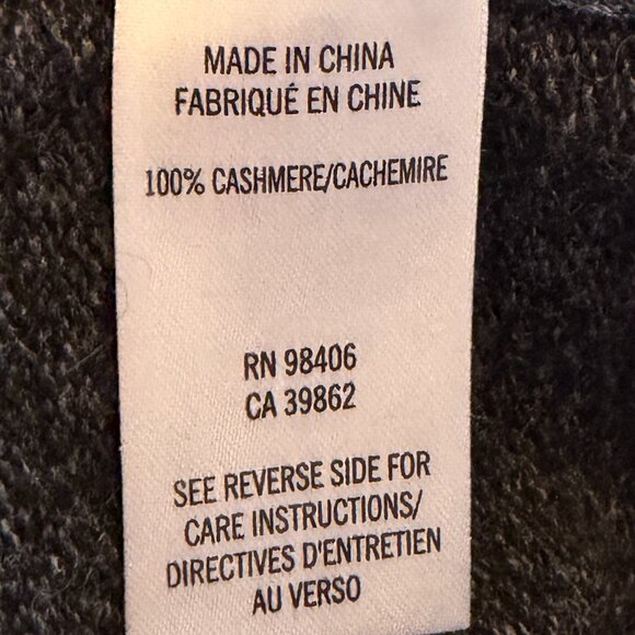 Theory women's Tarledia HM Lofty Cashmere sweater v-neck grey medium - Picture 7 of 8